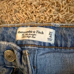Abercrombie & Fitch Light Blue Straight Leg Jeans